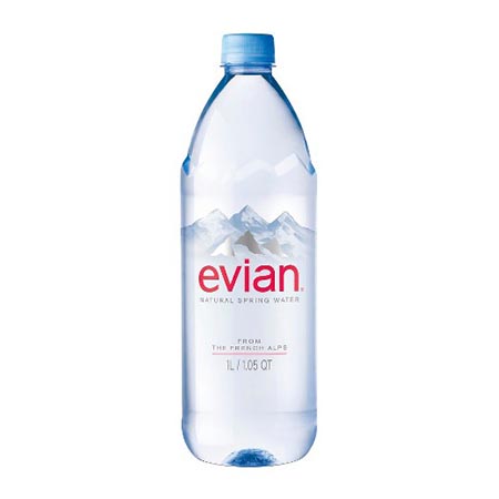 Evian Natural Spring Water 1L