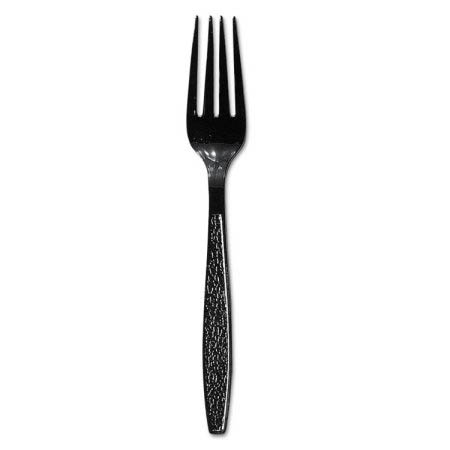 Heavy Duty Plastic Fork black